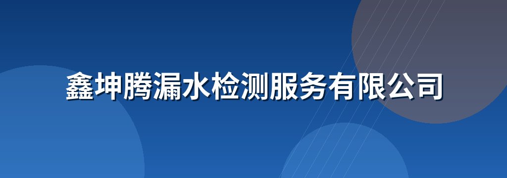 鑫坤腾漏水检测服务有限公司