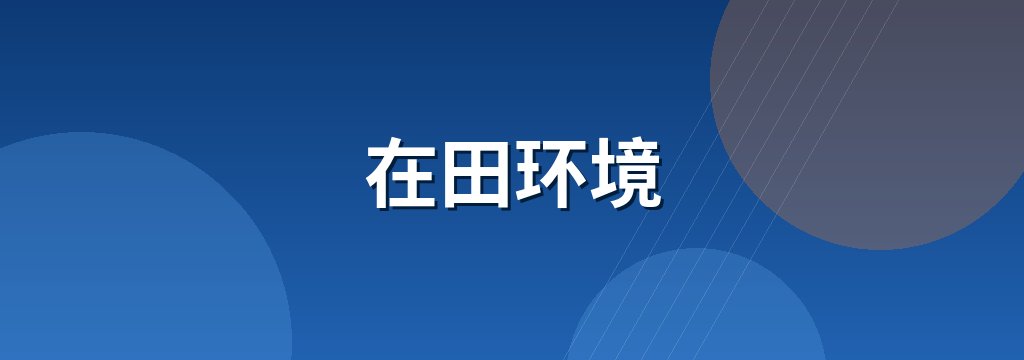 在田环境